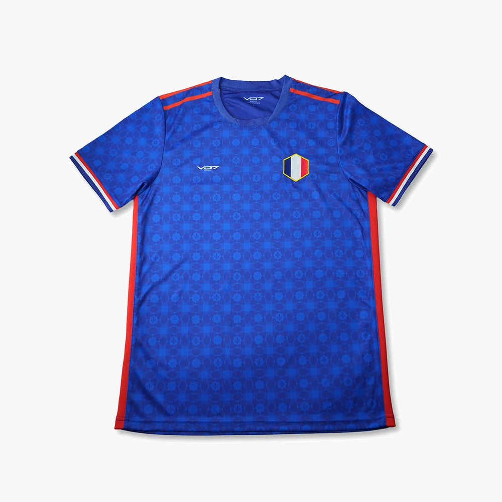 V 07 MAILLOT FRANCE BLEU T-SHIRT BLEU 1