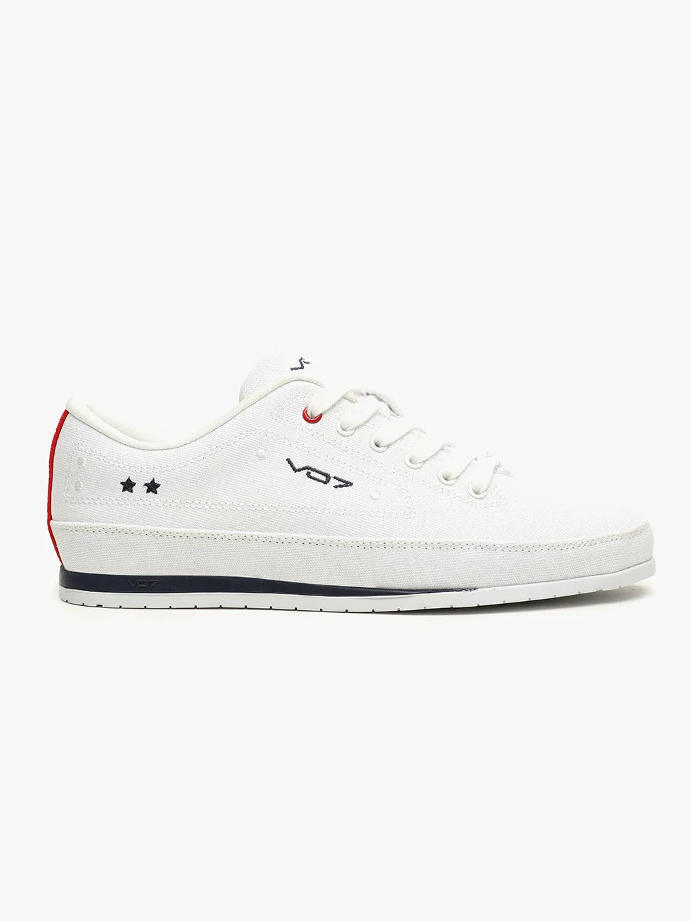 V 07 YACHT 10 WHITE SNEAKERS ELÉGANCE ROUGE 1