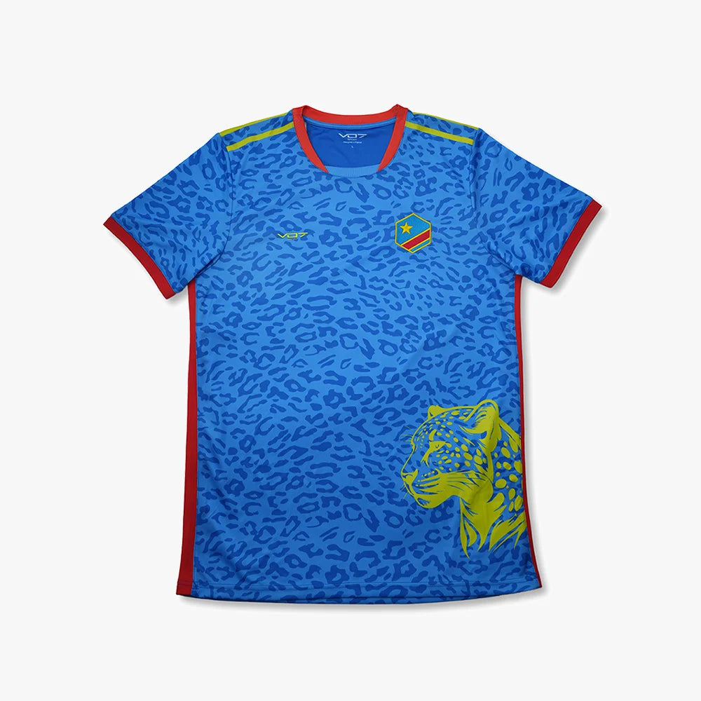 V 07 MAILLOT CONGO BLEU T-SHIRT BLEU 1