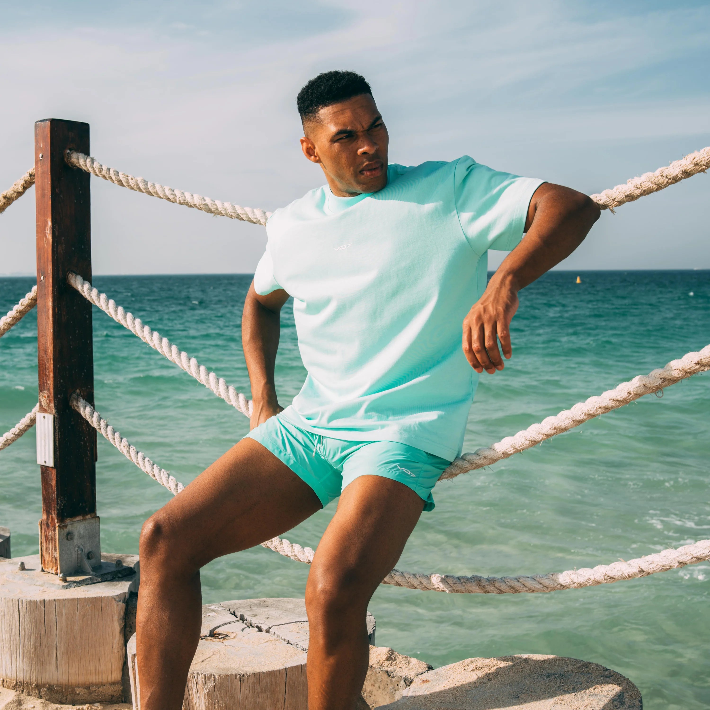 V 07 SWIM SHORT TURQUOISE SWIM SHORTS TURQUOISE 3