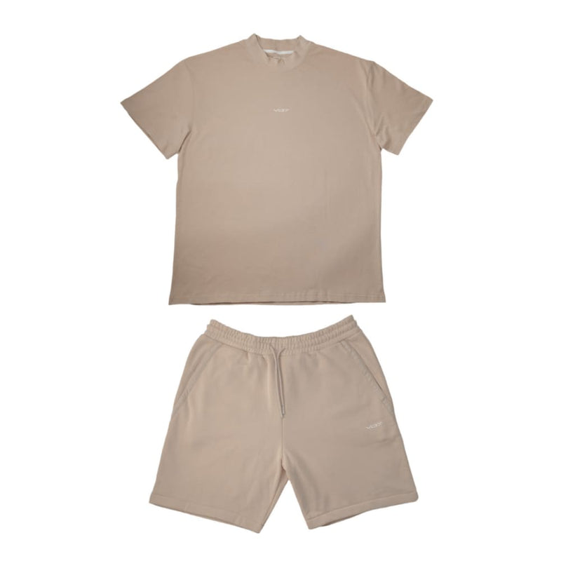 Beige Oversize Shorts Set - Men’s Summer Set