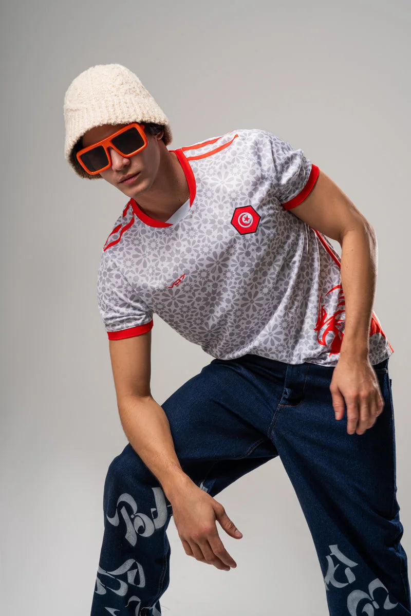 MAILLOT TUNISIE WHITE - T-shirt