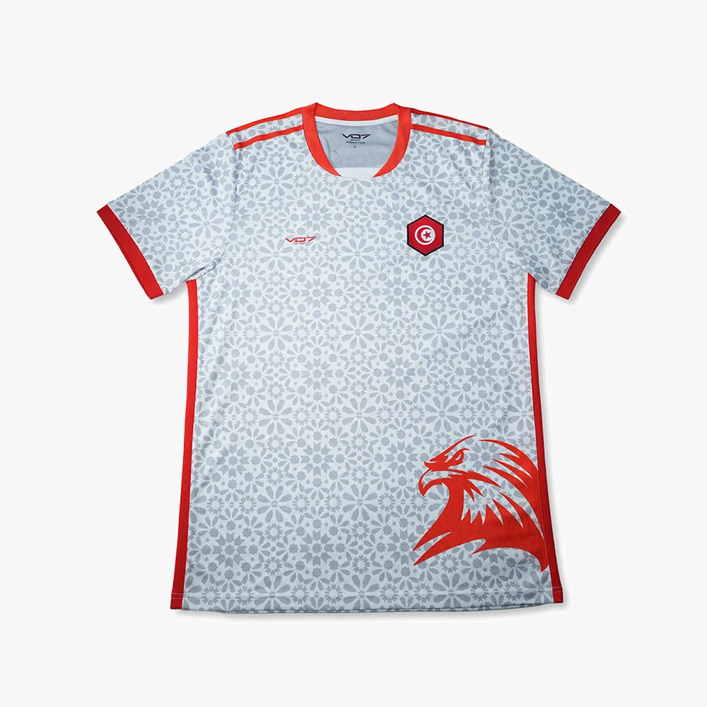 V 07 MAILLOT TUNISIE WHITE T-SHIRT BLANC 1