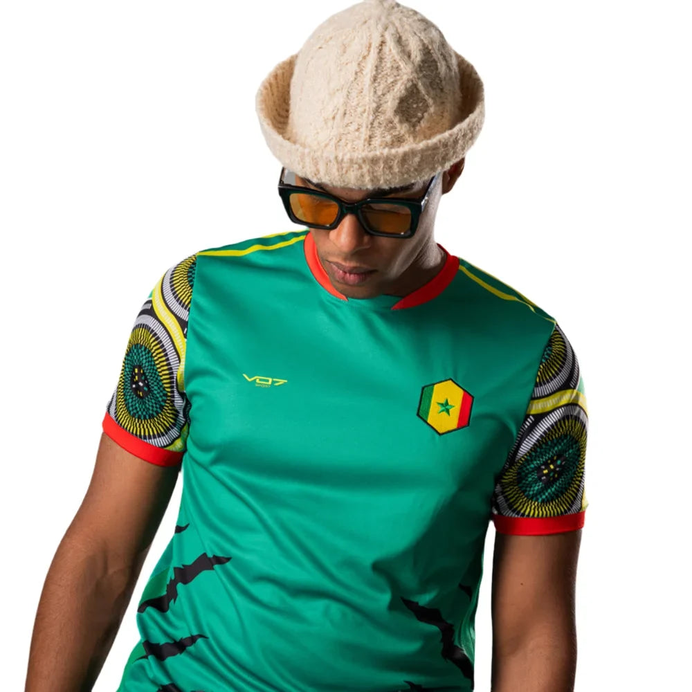 V 07 MAILLOT SENEGAL T-SHIRT VERT 5