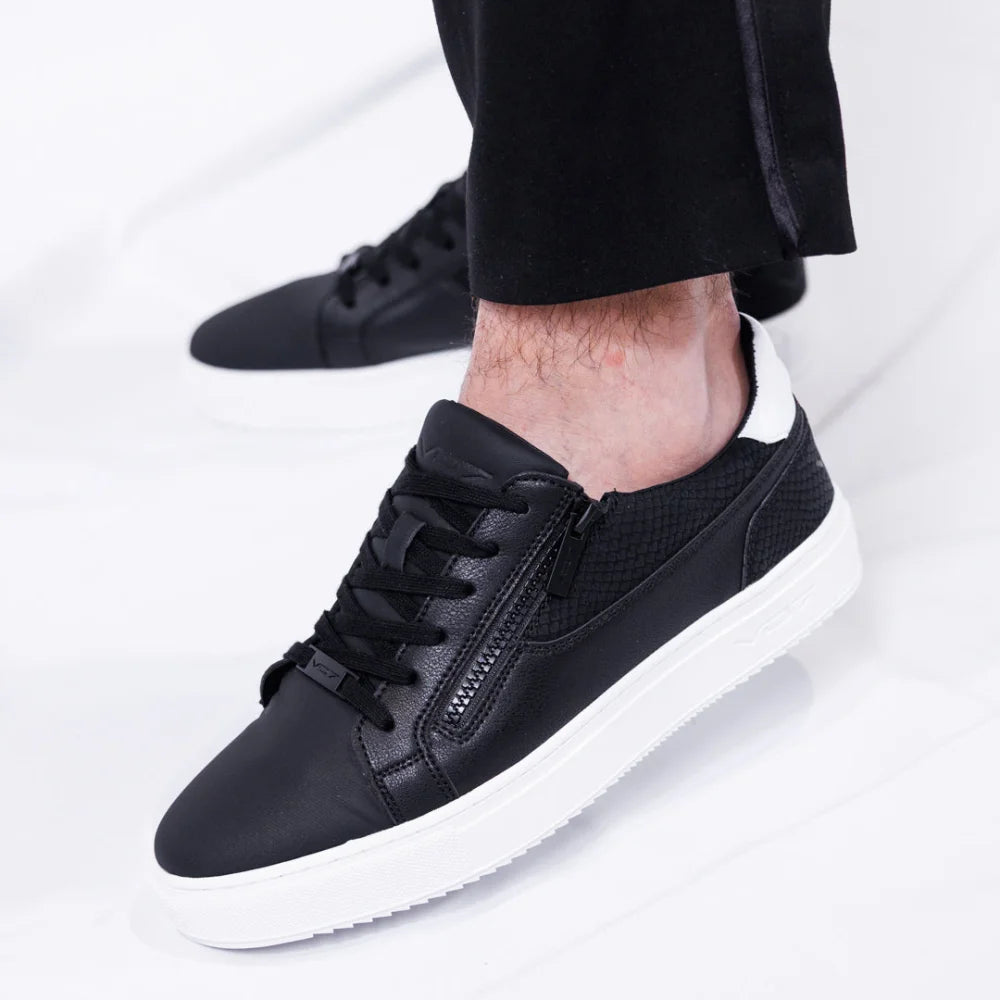 V 07 ROMA SNAKE BLACK SNEAKERS NOIR 7