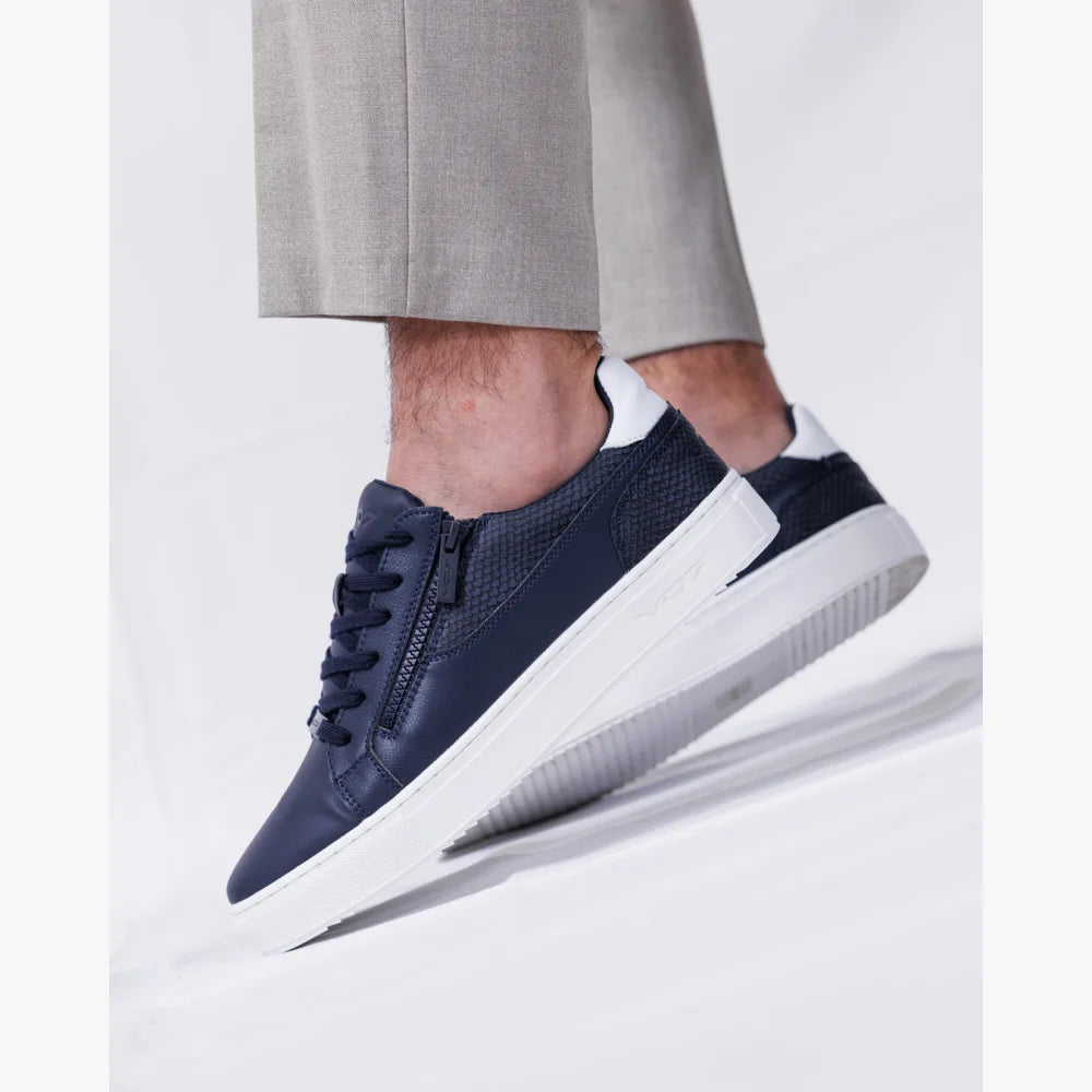 V 07 ROMA SNAKE NAVY SNEAKERS ELÉGANCE MARINE 6