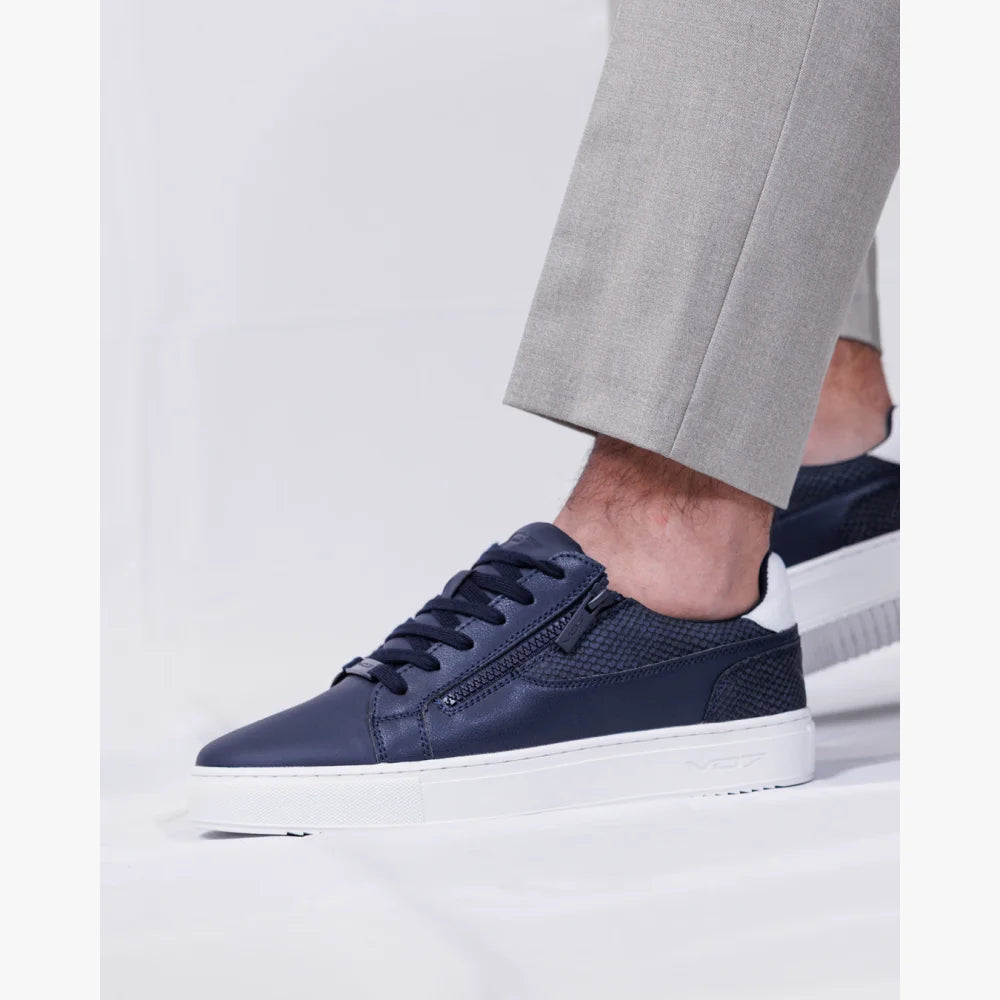 V 07 ROMA SNAKE NAVY SNEAKERS ELÉGANCE MARINE 2