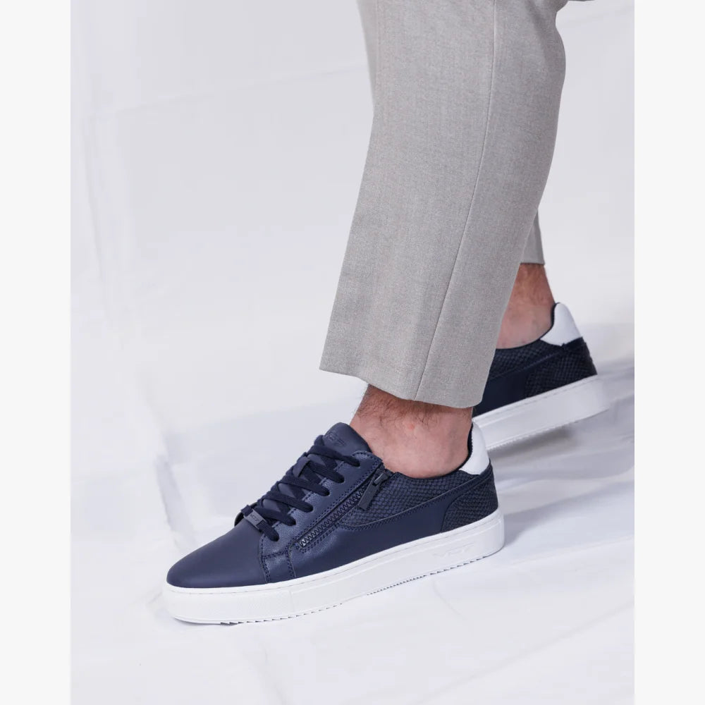 V 07 ROMA SNAKE NAVY SNEAKERS ELÉGANCE MARINE 7