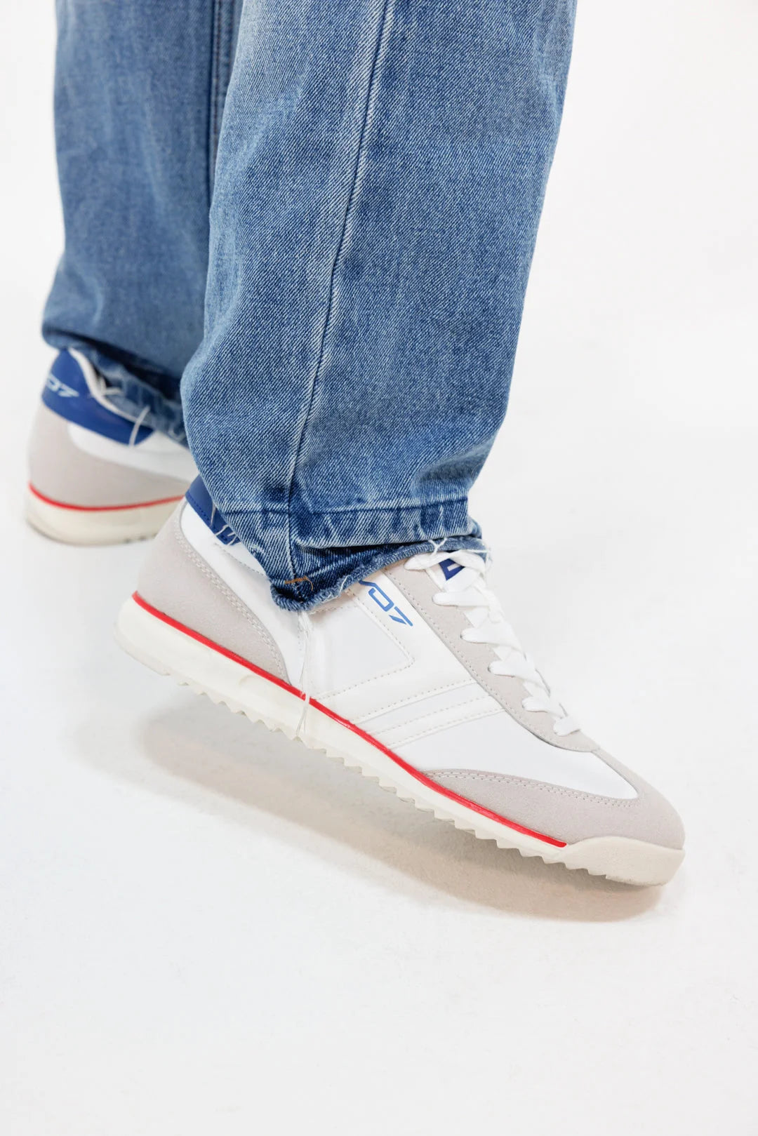 V 07 ZIZOU WHITE SNEAKERS MIX BLANC 8